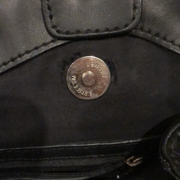 Calvin Klein Black Monogrammed Handbag - Picture 4 of 9